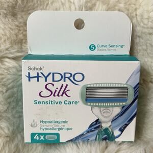 Schick Hydro Silk 5 Sensitive Care Razor Refills New